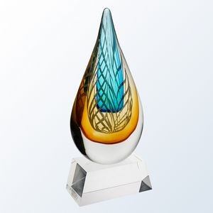Sahara Art Glass Series on Clear Crystal Base, 11