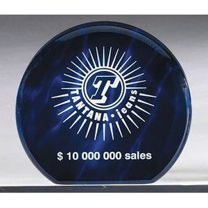 Round Blue Marble Award Series, Large (6" Diameter)