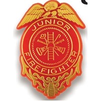 Junior Firefighter Badge Stock Design Plastic Lapel Pin