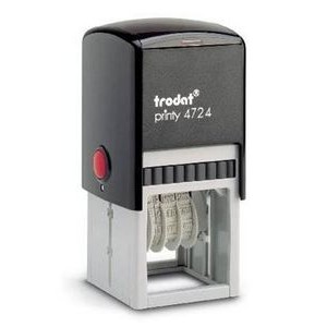 Trodat® Printy Dater Square Self Inking Stamp (1 5/8" x 1 5/8"), Customizable