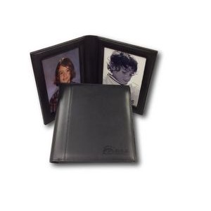 Leather Bi-fold 8"x10" Picture Frame (Deboss or Foil Stamp)