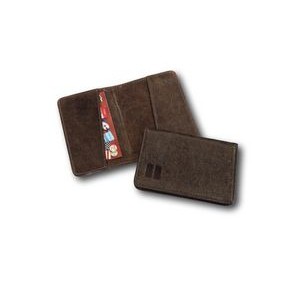 Leather Business Card/Credit Card Wallet (Debossed)