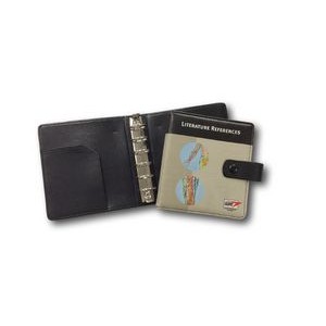 Small Leather Organizer Binder (4 Color/ 1 Side)