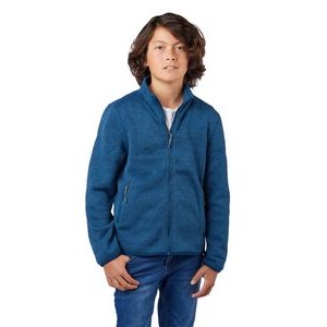 Boys' Ashton Sweater Knit Fleece Jacket