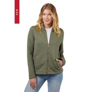 Seneca Quilted Full-Zip Sweater