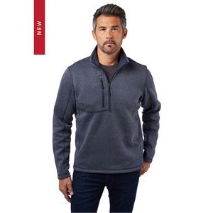 Kodiak Herringbone Quarter-Zip Sweater-Knit Fleece