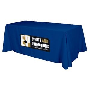 Flat 3-sided Table Cover - fits 8 foot standard table: Polyester