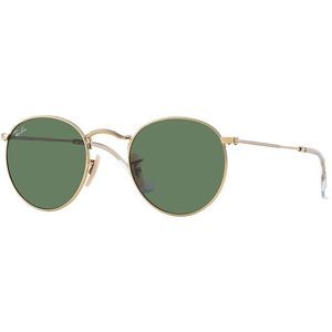Ray-Ban® Round Metal Sunglasses - Gold/Green