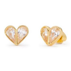 kate spade new york Rock Solid Small Heart Studs