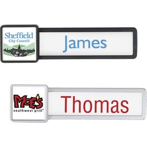 Reusable Name Badge with Square