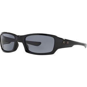 Oakley Fives Squared Sunglasses - Polished Black/Grey