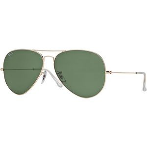 Ray-Ban® Aviator Sunglasses - Gold/Green