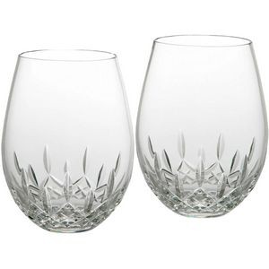 Waterford® Lismore Nouveau Stemless Deep Red Wine, Pair