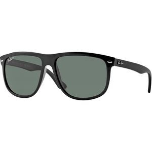 Ray-Ban® Polarized Square Sunglasses - Black/Green