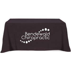Poly/ Cotton Twill 4 Sided Flat Screen Printed Table Cloth (Fits 6' Table)