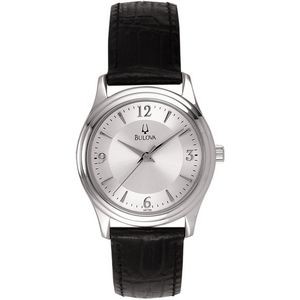 Bulova Watches Corporate Collection Women's Leather Strap Round Dial Watch