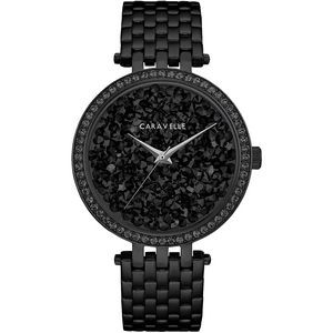 Caravelle by Bulova Women's Black Crystal Dial Watch