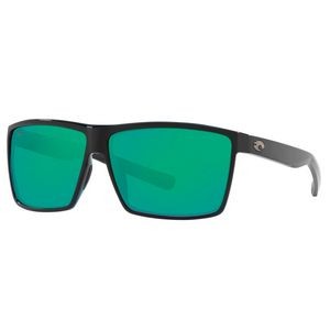Costa Del Mar Rincon Sunglasses - (Frame) Shiny Black; (Lens) Green Mirror, 580P