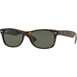 Ray-Ban® Polarized New Wayfarer Sunglasses - Tortoise/Green