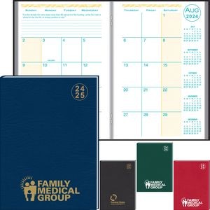 Academic Desk Monthly Planner w/ Morocco Cover : 2024-2025