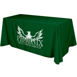 Flat 3-sided Table Cover - fits 6 foot standard table: Polyester