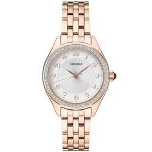 Seiko Ladies Crystal PGP Silver Patterned