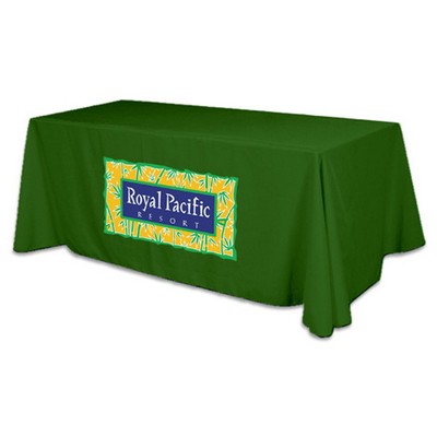 Flat 4-sided Table Cover - fits 8 foot standard table: Polyester