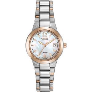 Citizen® Ladies' Chandler Eco-Drive Watch, Two-Tone with Mother of Pearl Dial