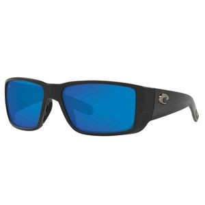 Costa Del Mar Blackfin Pro Sunglasses - (Frame) Matte Black; (Lens) Blue Mirror, 580G