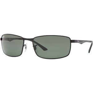 Ray-Ban® RB3498 Sunglasses - Black/Polarized Green Classic