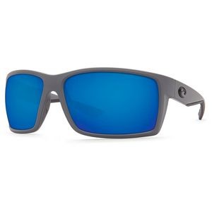 Costa Del Mar Reefton Sunglasses - (Frame) Matte Gray; (Lens) Blue Mirror, 580P
