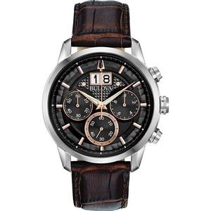 Bulova Watches Men's Strap Watch from the Sutton Big Date Collection