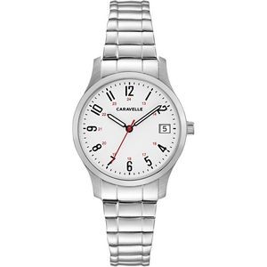 Caravelle by Bulova Women's Silver-Tone Stainless Steel Expansion Watch
