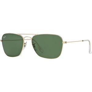 Ray-Ban® Caravan Sunglasses - Gold Shiny/Green