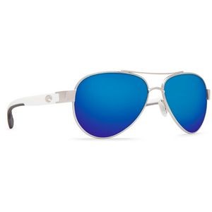 Costa Del Mar Loreto Sunglasses - (Frame) Palladium; (Lens) Blue Mirror, 580P