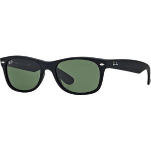 Ray-Ban® New Wayfarer Sunglasses - Black Matte/Green