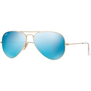 Ray-Ban® Aviator Sunglasses - Gold/Blue Flash Lenses
