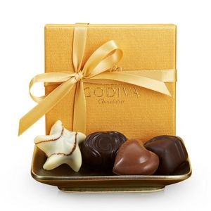 GODIVA® Gold Party Favors w/Gold Ribbon (4 Piece)