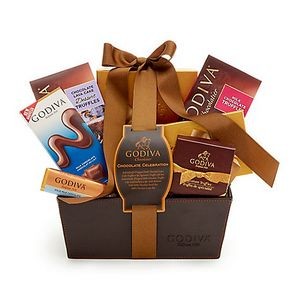 1 Lb. 9.8 Oz. GODIVA® Chocolate Celebration Gift Basket w/Classic Ribbon
