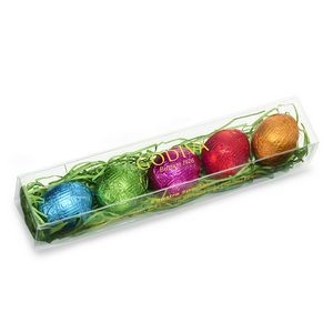 Foil-Wrapped Chocolate Easter Egg Gift Box, 5 pc.