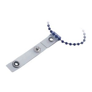 PVC strap adaptor 3-3/8'' clear for neck chain