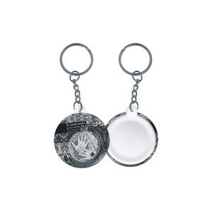 Button - Round 1-3/4'' Key Holder - Printed black on white or colored stock paper