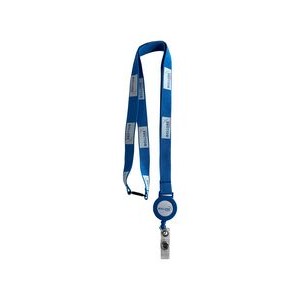 Lanyard with Retractable Holder Screen Printed - 5/8'' width