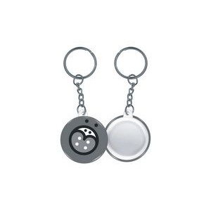 Button - Round 1-1/2'' Key Holder - Printed black on white or colored stock paper