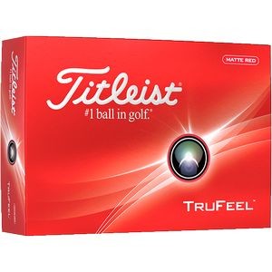 Titleist® TruFeel™ Golf Ball - Matte Red (IN HOUSE)