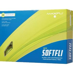 Maxfli Softfli Golf Ball - Matte Yellow