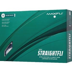 Maxfli StraightFli Golf Ball - Gloss White