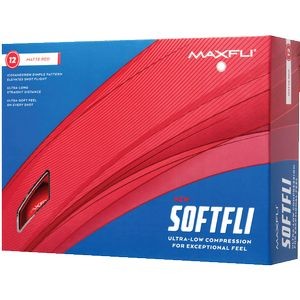 Maxfli Softfli Golf Ball - Matte Red