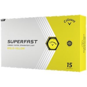Callaway SuperFast Golf Ball - 15 Ball Pack Yellow