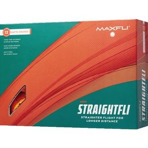 Maxfli StraightFli Golf Ball - Matte Orange